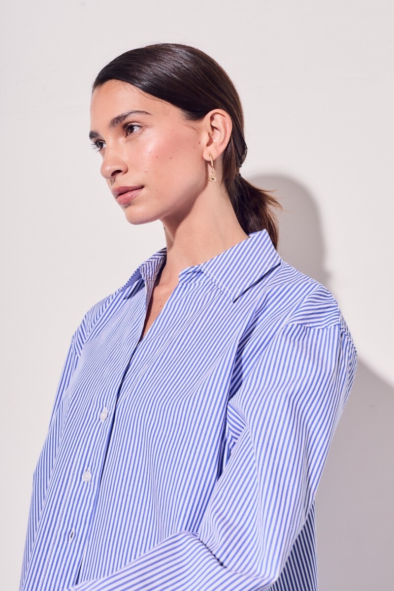 Camisa Rayas Azul