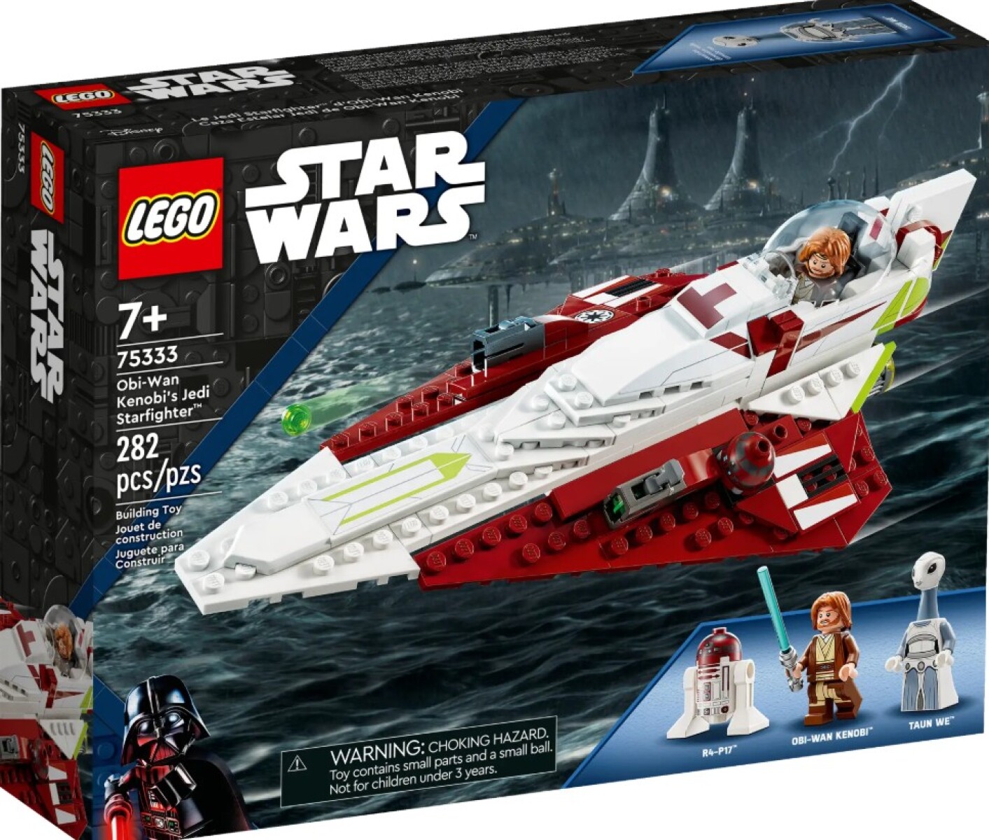 Lego 75333 Star Wars, juguete Obi-wan Jedi Starfighter 