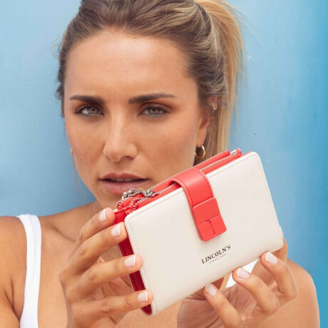 Billetera Simona Manteca C/Coral