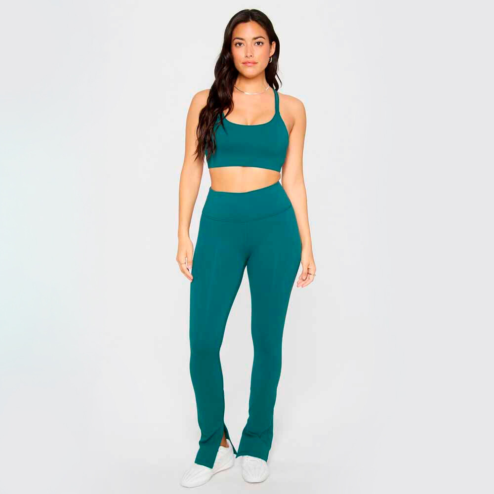 Top Principal Low Impact Bra Mujer Green Abyss