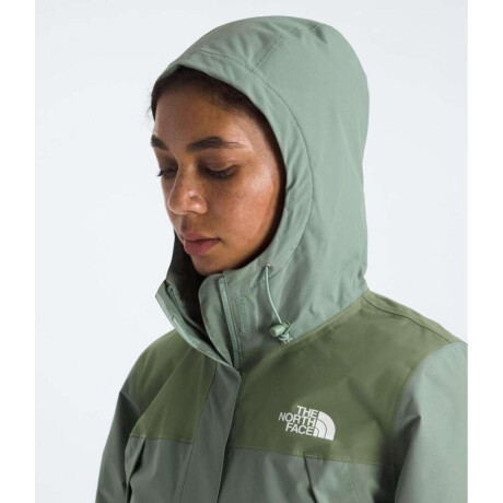 Campera Impermeable Antora mujer Slate Moss/bark Mist