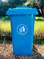 CONTENEDOR PARA RESIDUOS 240L azul