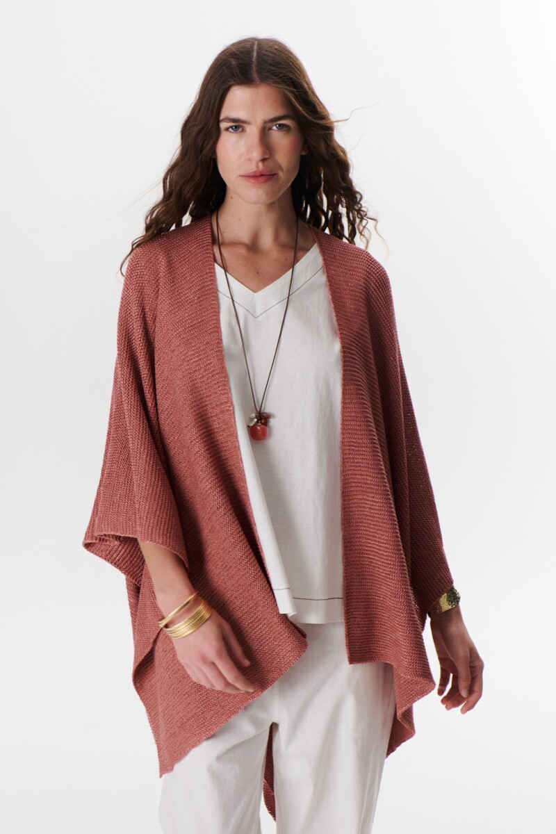 RUANA COTTON ROJO