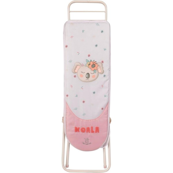 De Cuevas Juguete Set Plancha Ropa + Tabla Plegable Perchas Variante Color Blanco Rosa