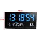 Reloj De Pared Digital Led 48cm Blanco
