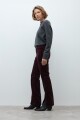 Pantalón Donna de pana ciruela