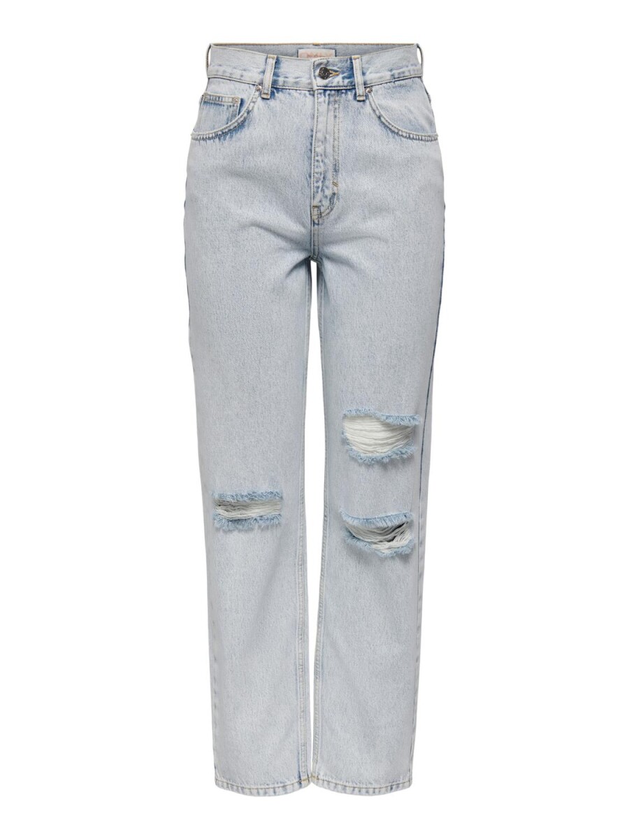 Jeans Robyn Tiro Extra Alto - Light Blue Denim 