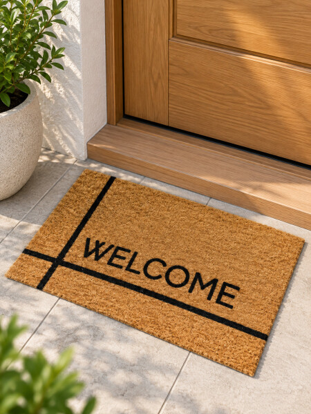 FELPUDO DE COCO WELCOME BEIGE