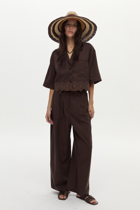 Camisa Freya Chocolate