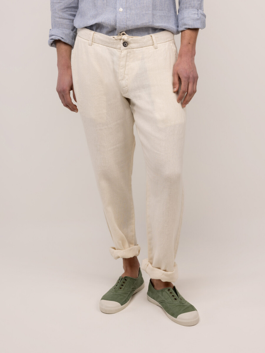 Pantalón Lino - Crudo 