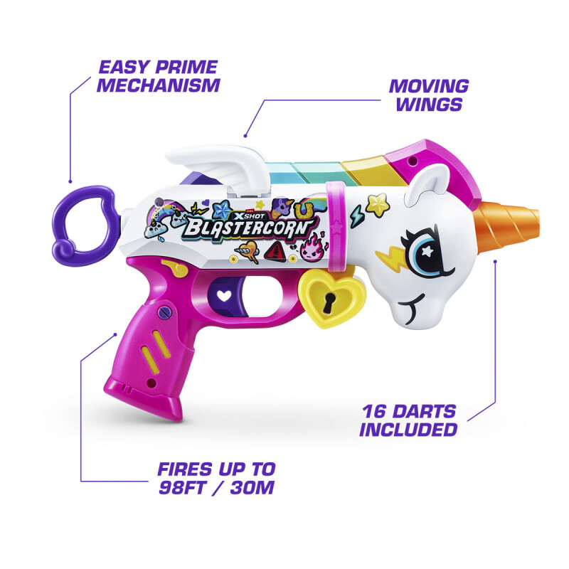 Lanzador de dardos Pistola Unicornio X-Shot Zuru Lanzador de dardos Pistola Unicornio X-Shot Zuru