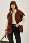 Chaleco Dupatta Marron