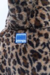 Chaqueta capucha teddy animal print
