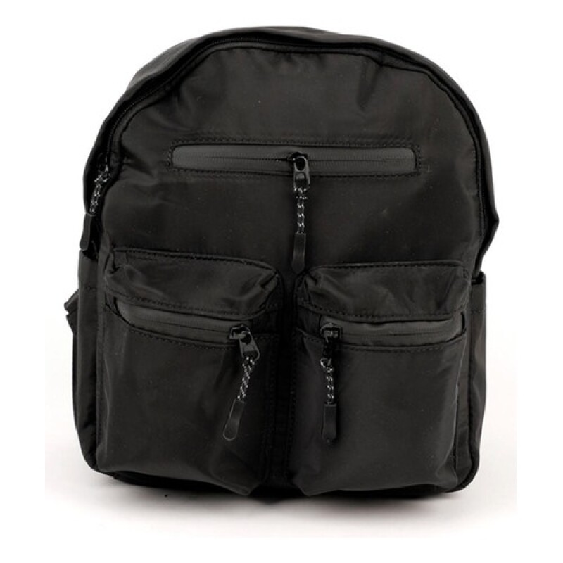 Mochila urbana Canva modelo Rumania en nylon Negro