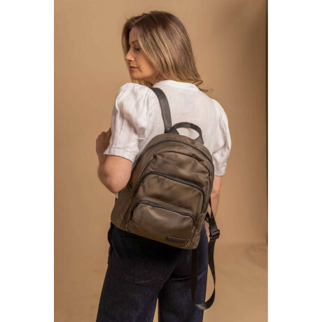 Mochila Flor De Loto Verde Militar