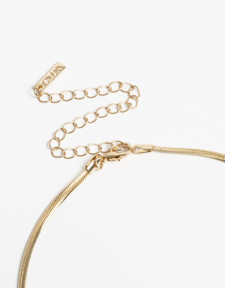 Cadena Corta con Dije Metal Cadena Corta Dije Corazón Dorado - Dorado