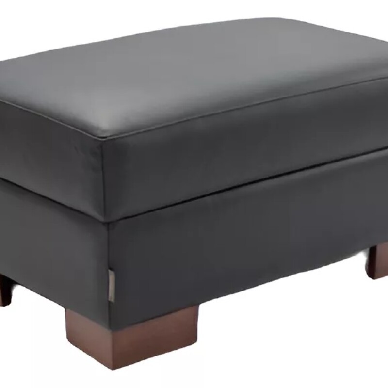 PUFF DOMINI OTTOMAN - 100% CUERO - NEGRO PUFF DOMINI OTTOMAN - 100% CUERO - NEGRO