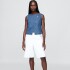 SL ASYM VEST - MED HALWARD MEDIUM WASH