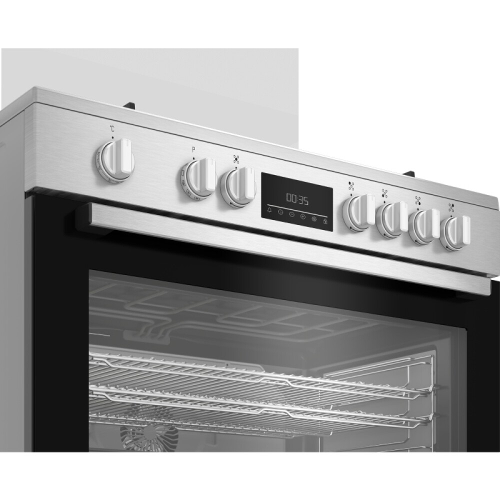 COCINA INOX 4 GAS HORNO 56 LTS. ELECTRICO-ENCENDIDO acero inoxidable