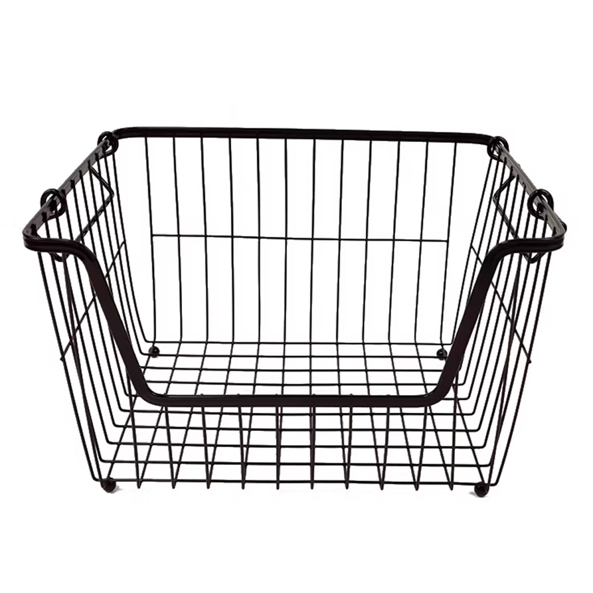 Organizador Cocina Apilable Canasto Cesto Metal Multiuso Imback Ideal Para Cocina, Baño Alacena 