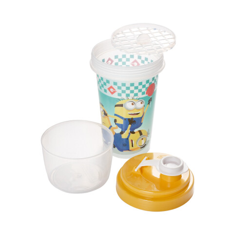 Vaso Milk Shake con Tapa Minions 320 ml U