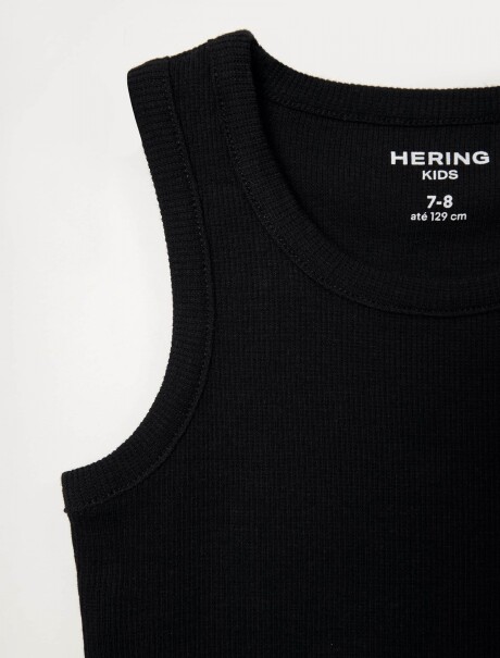 MUSCULOSA BÁSICA INFANTIL NEGRO