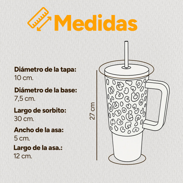Vaso Térmico Metalico 1.2 Litros Diseño Sorbito Agua Cafe Ax Color Blanco