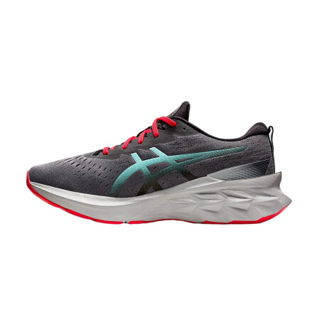 Championes Asics Novablast 2 Dark Grey & Green
