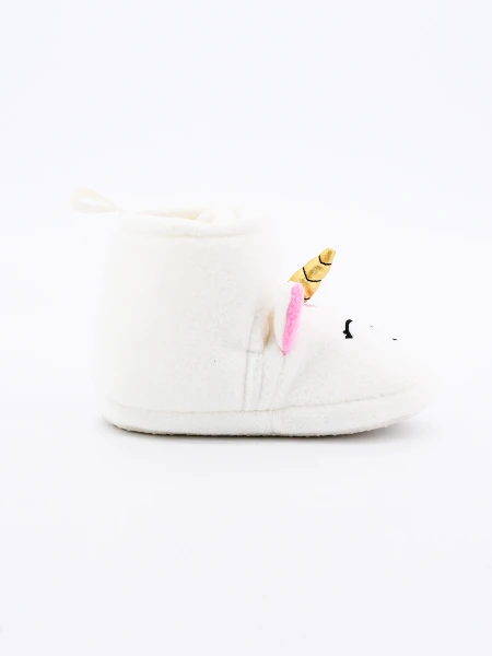 PANTUFLA INFANTIL UNICORNIO CRUDO