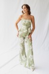 PANTALON FRANCESCA GREEN & NUDE BLOSSOM PANTALON FRANCESCA GREEN & NUDE BLOSSOM