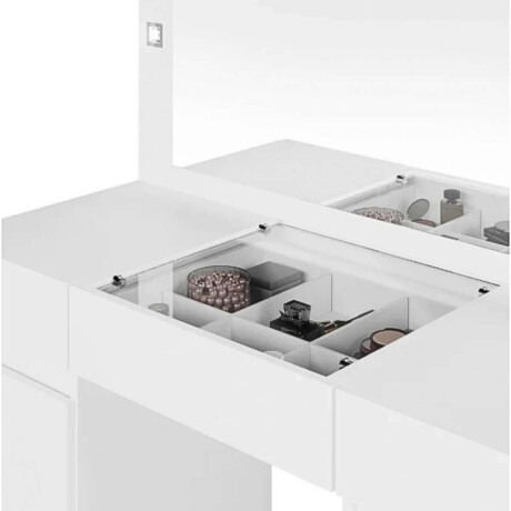 Tocador Espejo Grande Led Studio Blanco