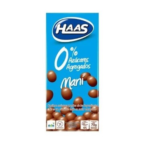 Haas maní con chocolate 70 g 0% Azúcar