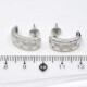 Caravanas Oro Blanco 18K Y Brillantes Caravanas Oro Blanco 18K Y Brillantes