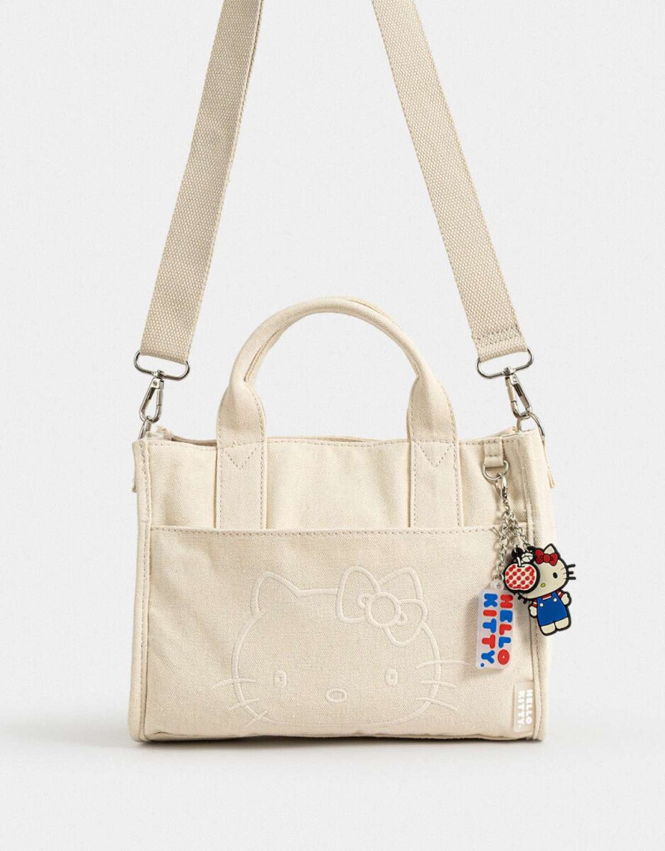 Cartera City ''hello Kitty'' - Gris Claro 