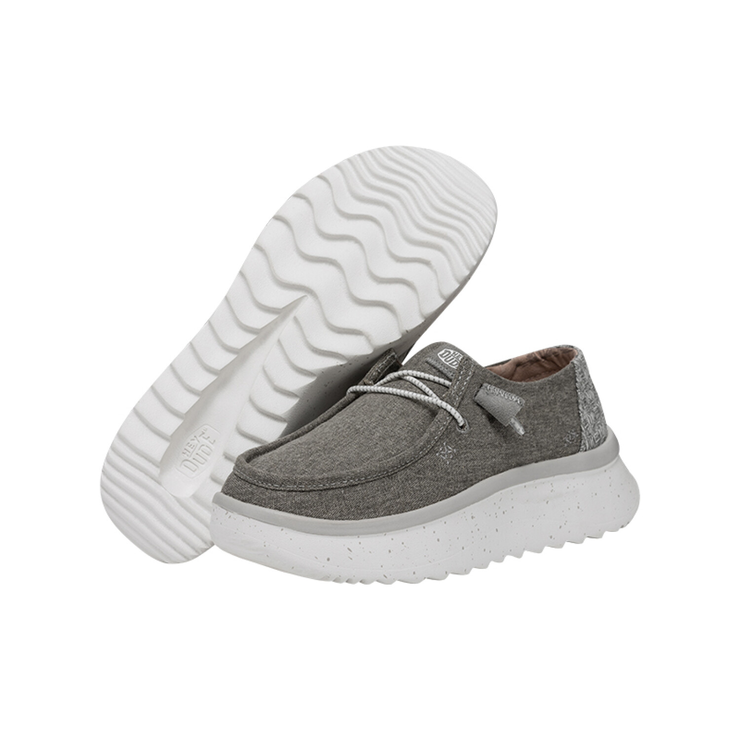 HEYDUDE Men's Wendy Peak Shoes - Comfortable High-Top Loafers With Stretchy Laces