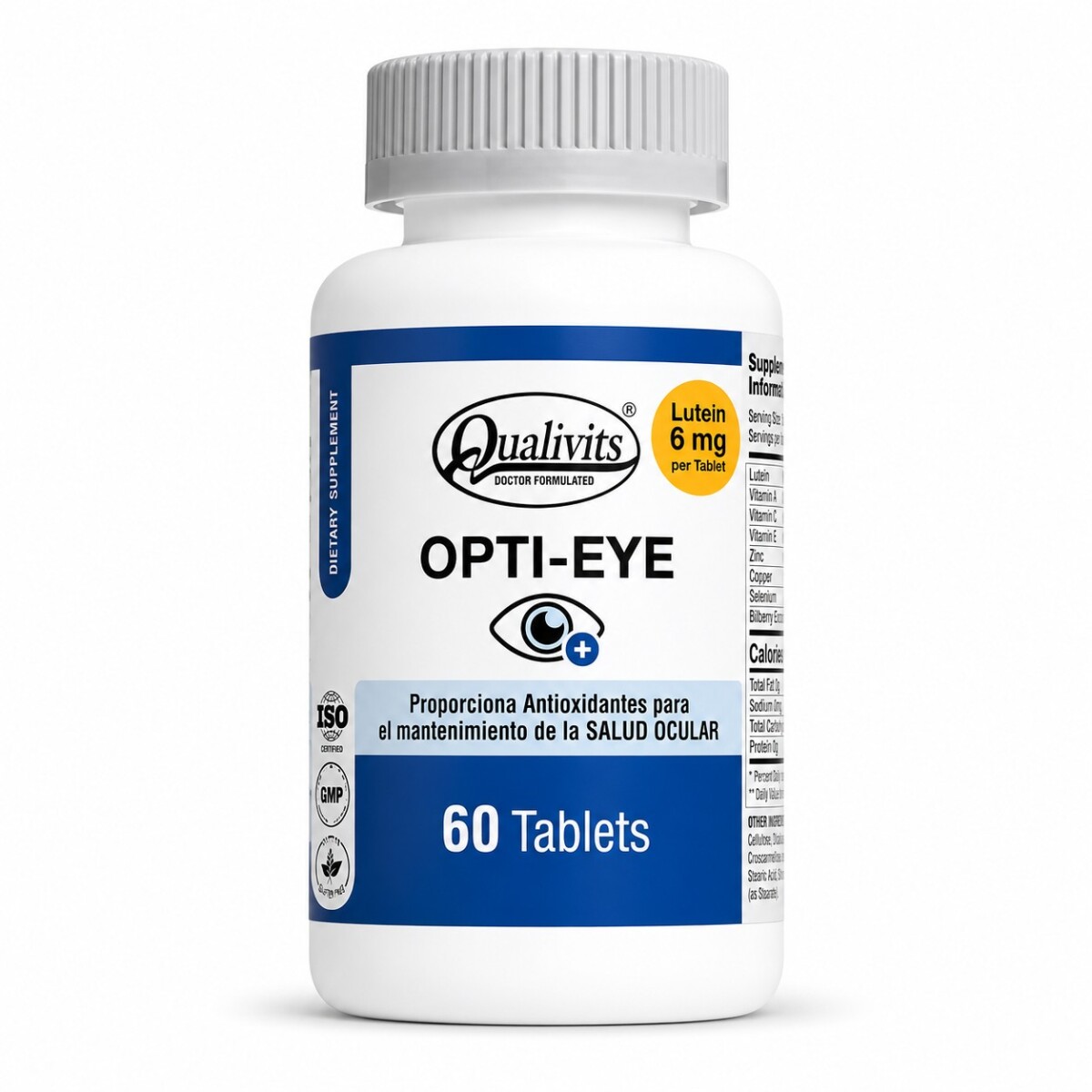 Opti-Eye con Luteína | Salud Ocular | 60 Tabletas - Qualivits 