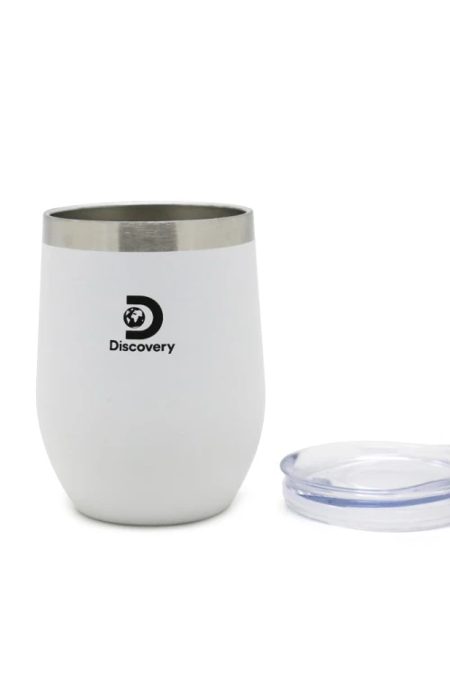 Mate y tapa de Acero - Discovery Blanco