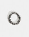 Gomitas Elásticas Strass Gomita Con Strass - Gris Metalizado