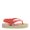 Sandalias Infantiles Havaianas Baby Peppa Pig Amarillo Crema