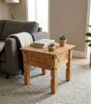 Mesa de living lateral Linea mexicana Natural