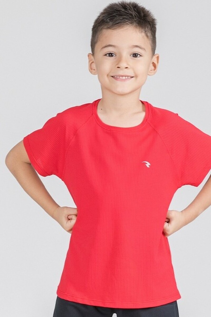 Remera Deportiva. Rojo