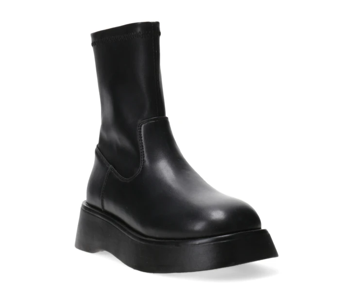 Bota OLDEN con plataforma corrida y cierre Black