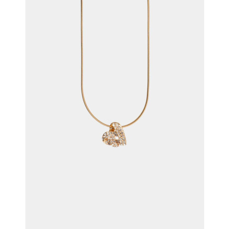 Cadena Corta Con Dije Bañada En Oro Dorado