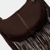 Bolso Amazonia En Cuero Gamuza Marron