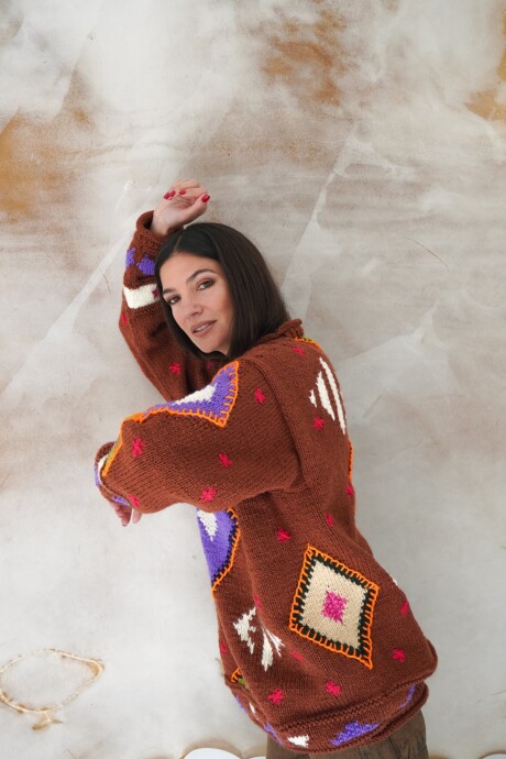 Sweater Gitano Lana Base Caramel