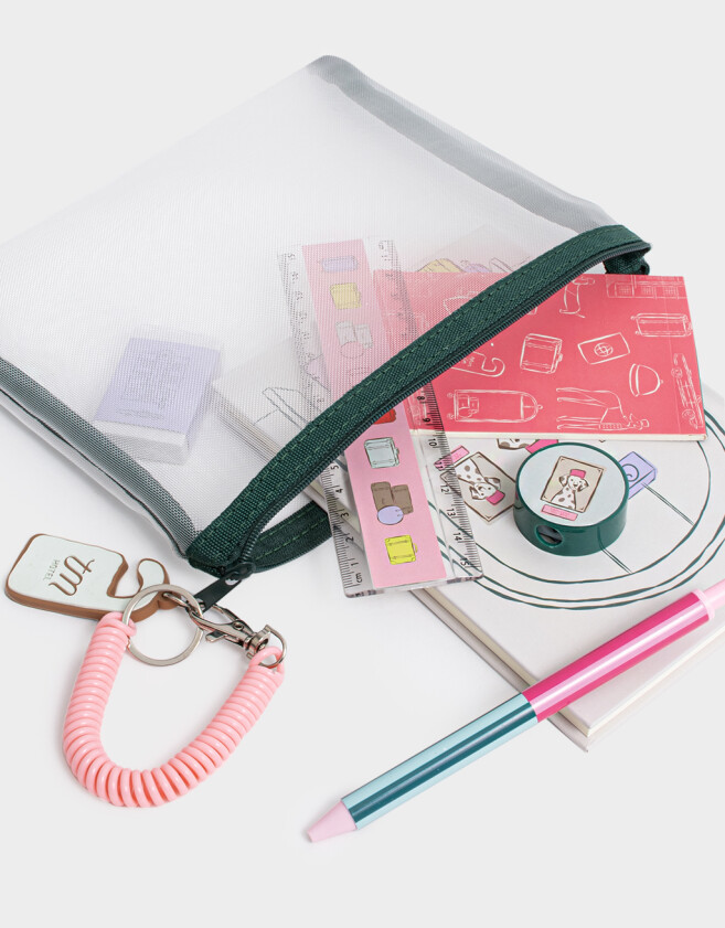 Librería Sets Mesh Set De Librería En Estuche De Mesh - Combinacion Multicolor