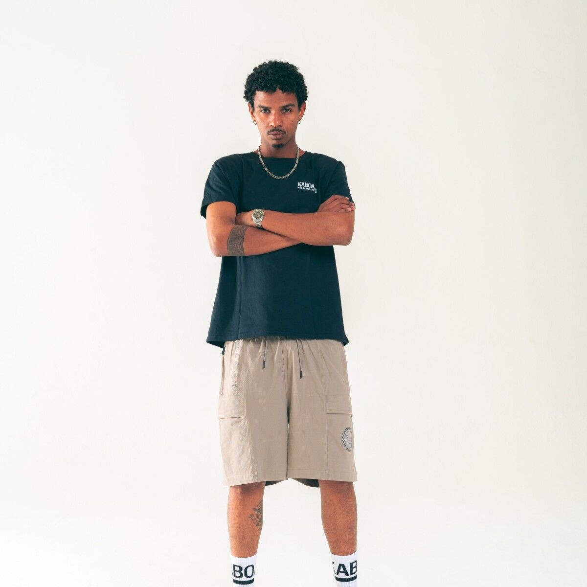 Short - Caligrafía Beige 