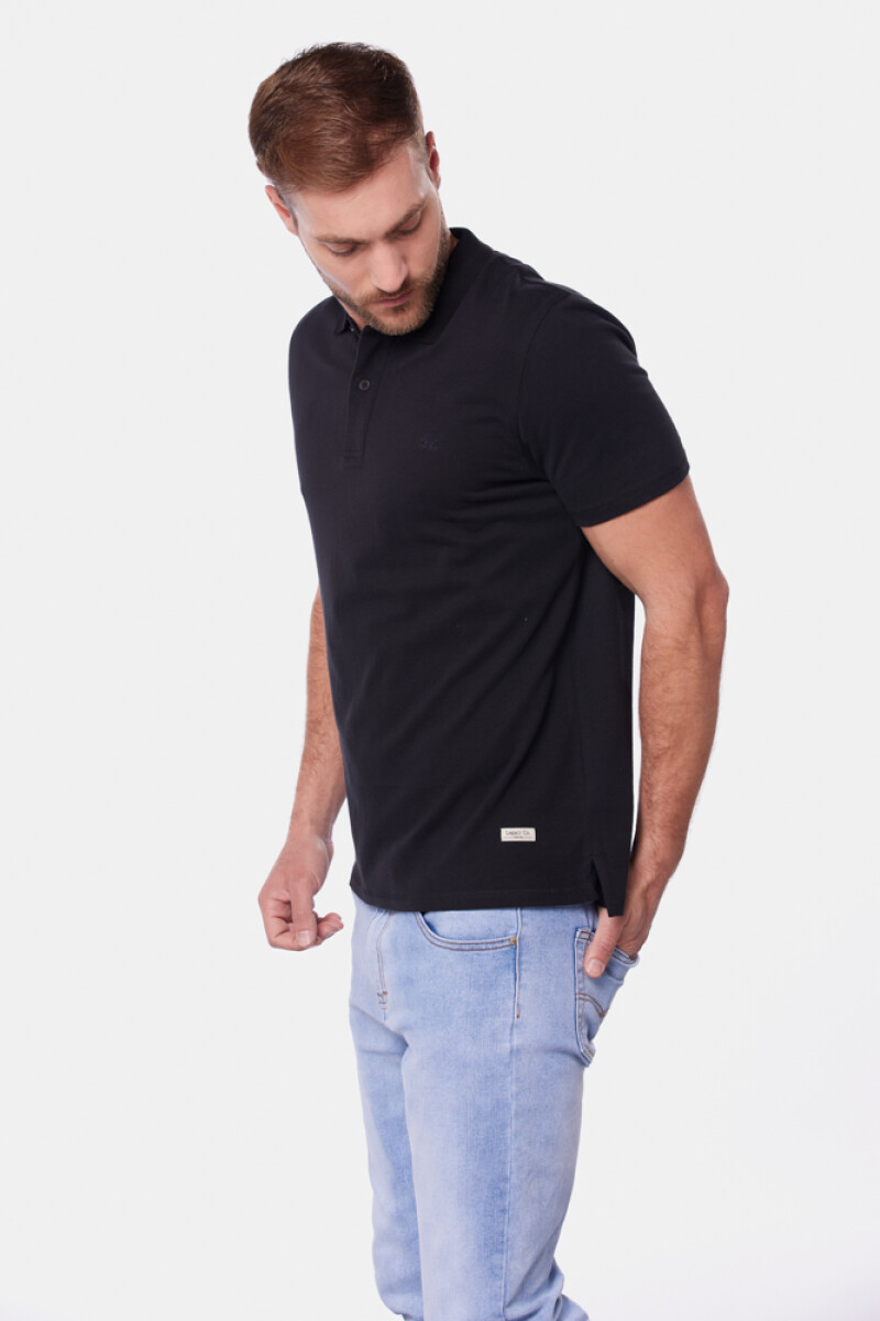 REMERA POLO JERSEY LISA - Negro 