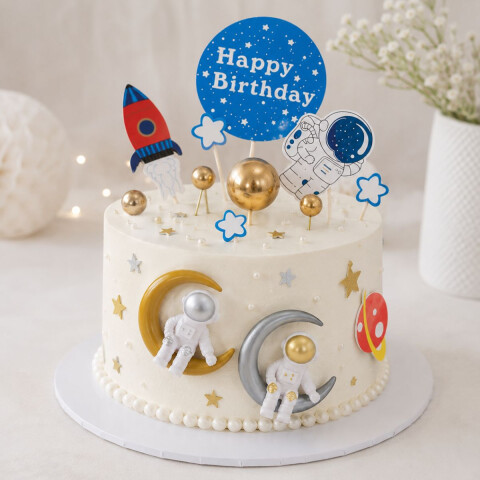 Topping con Astronautas con Accesorios Topping con Astronautas con Accesorios