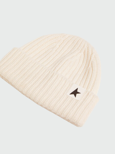 GOLDEN GOOSE - Gorro de lana con estrella negra 10190